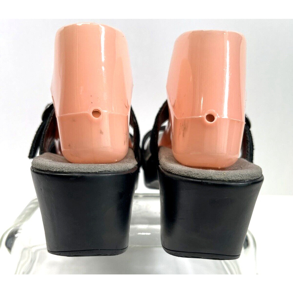 Dansko Sandals Black Size 41 US 10.5-11 Sophie Metallic Leather Slide Comfort - Picture 6 of 11